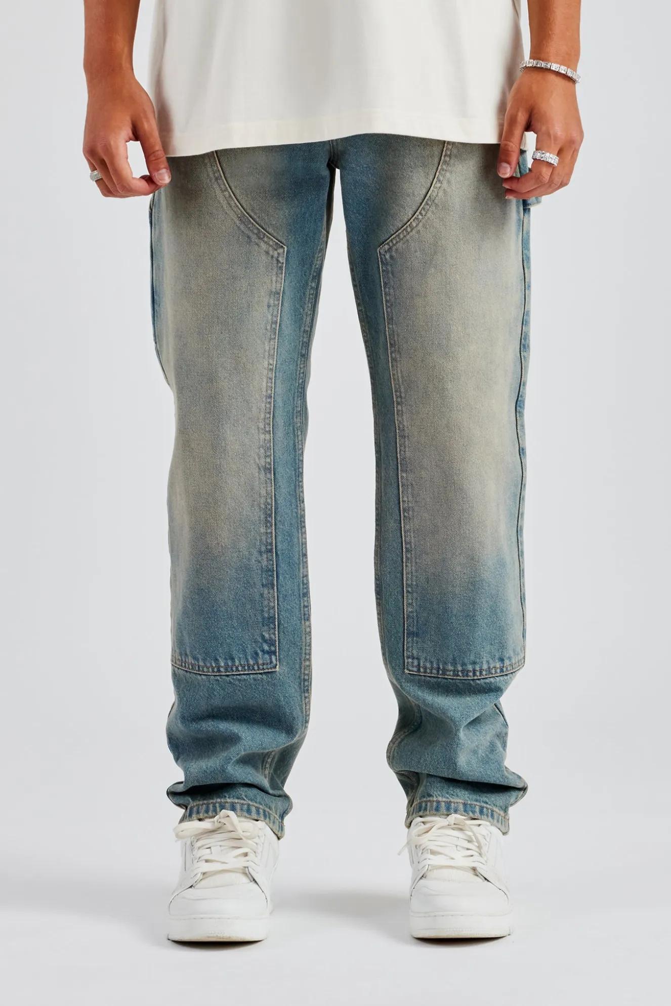 Mens Carpenter Jeans - Antique Wash