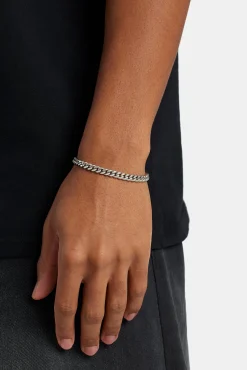 Miami Cuban Bracelet - 5mm - White