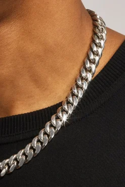 Miami Cuban Link Bracelet & Chain - 12mm - White