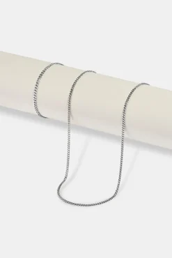 Micro Cuban Bracelet 2.5mm & Micro Cuban Chain 3mm - White