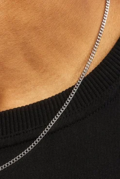 Micro Cuban Bracelet 2.5mm & Micro Cuban Chain 3mm - White