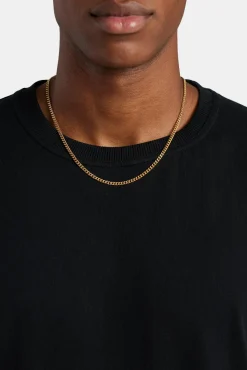 Micro Cuban Link Chain - 2.5mm - Gold