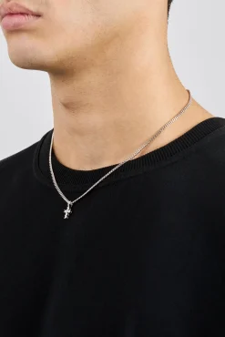 Micro Iced Cross Cuban Necklace - 10mm