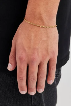 Micro Rope Bracelet - 1.5mm - Gold