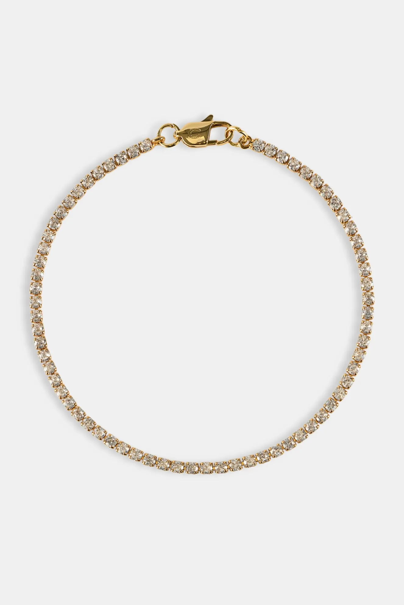 Micro Tennis Bracelet - 2.5mm - Gold