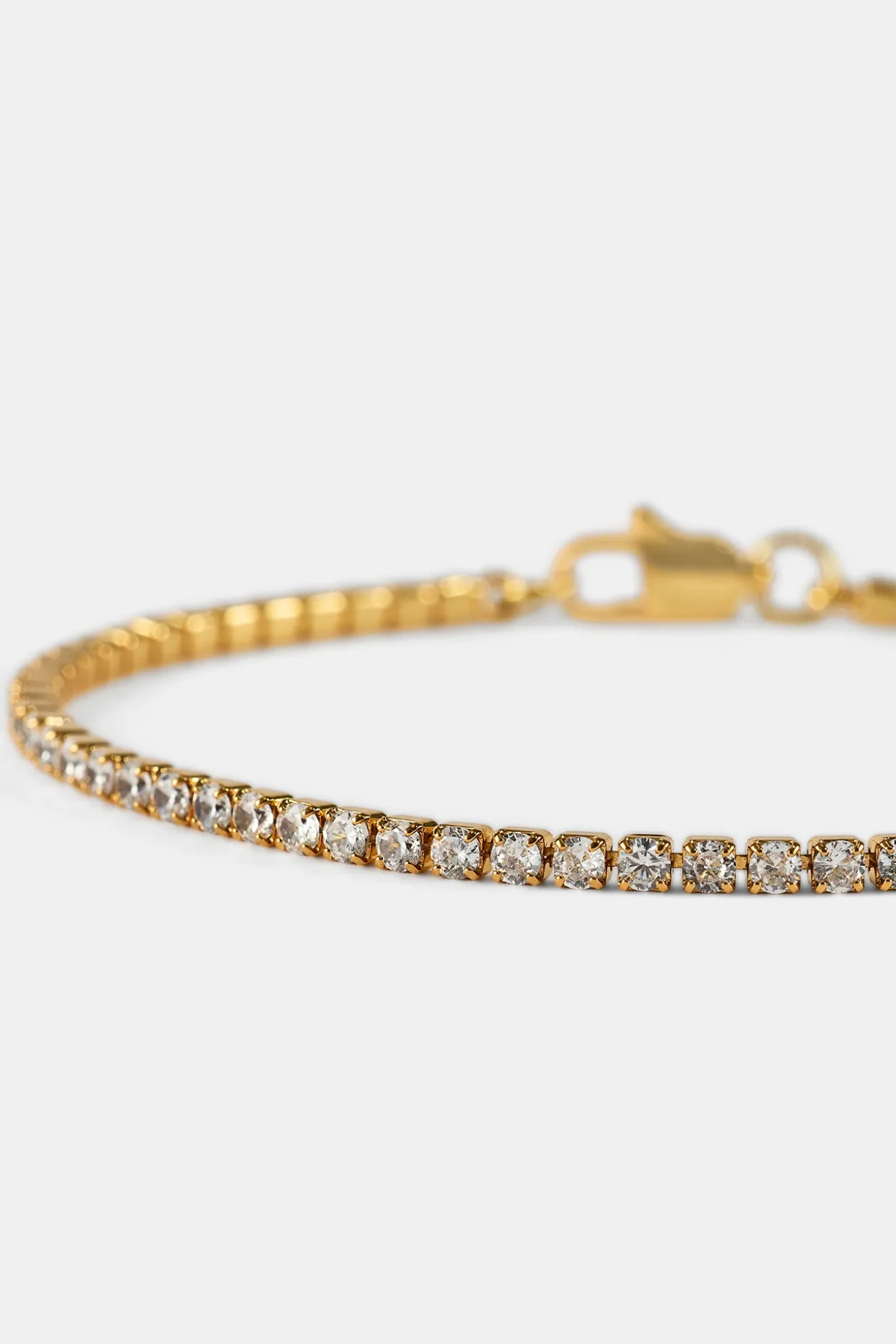 Micro Tennis Bracelet - 2.5mm - Gold
