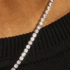 Micro Tennis Chain & Bracelet - White