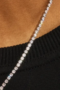 Micro Tennis Chain & Bracelet - White