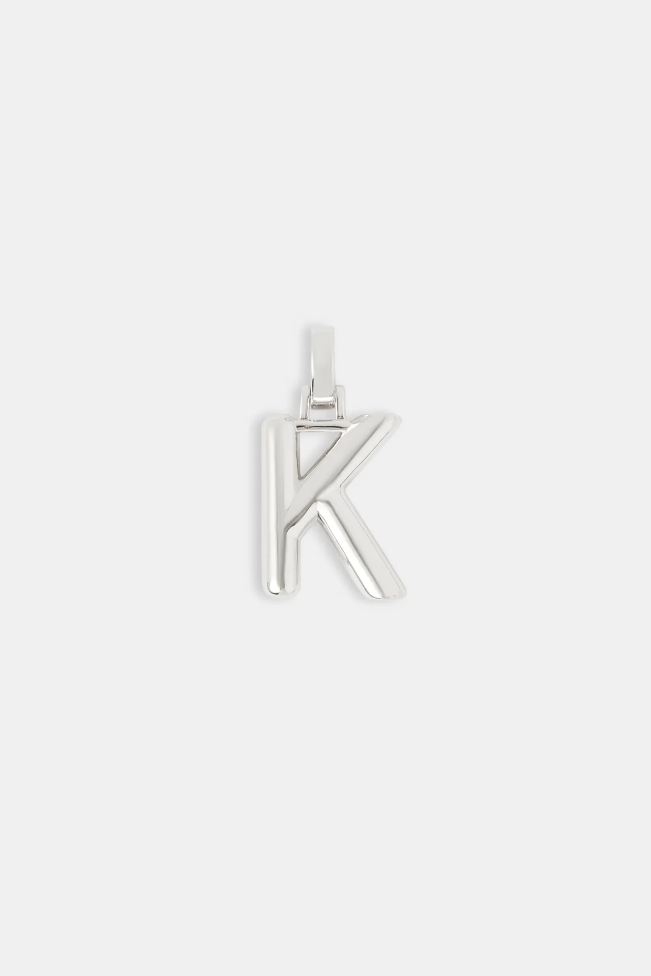Mini Polished Balloon Letter Pendant - 20mm