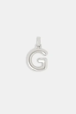 Mini Polished Balloon Letter Pendant - 20mm