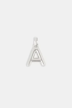 Mini Polished Balloon Letter Pendant - 20mm