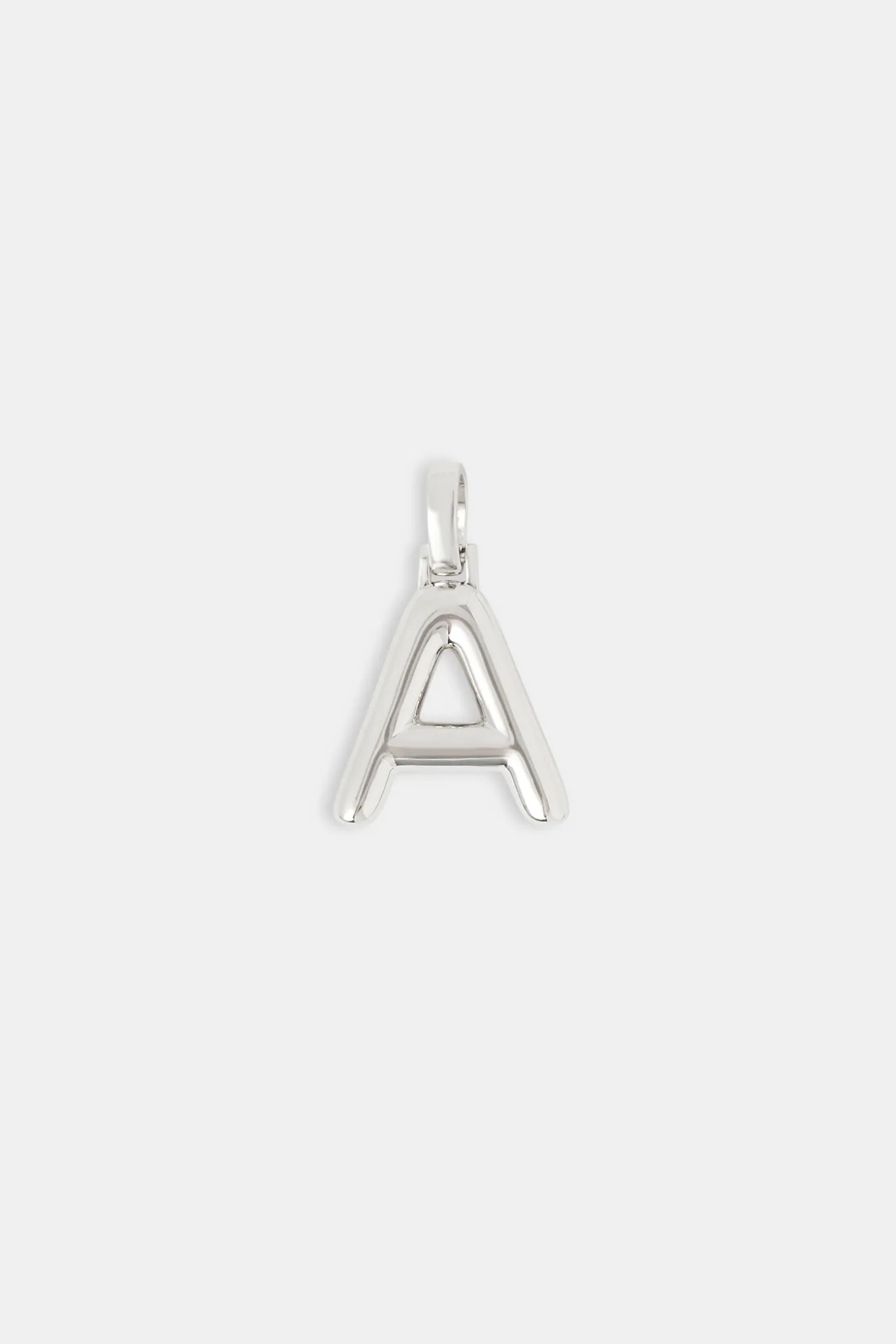 Mini Polished Balloon Letter Pendant - 20mm