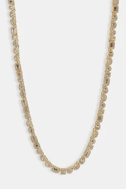 Mixed Shape Cluster Chain - 6mm - Gold