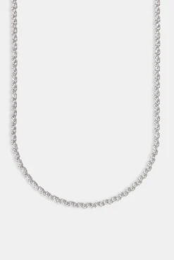 Mixed Square Stone Tennis Chain - 3mm