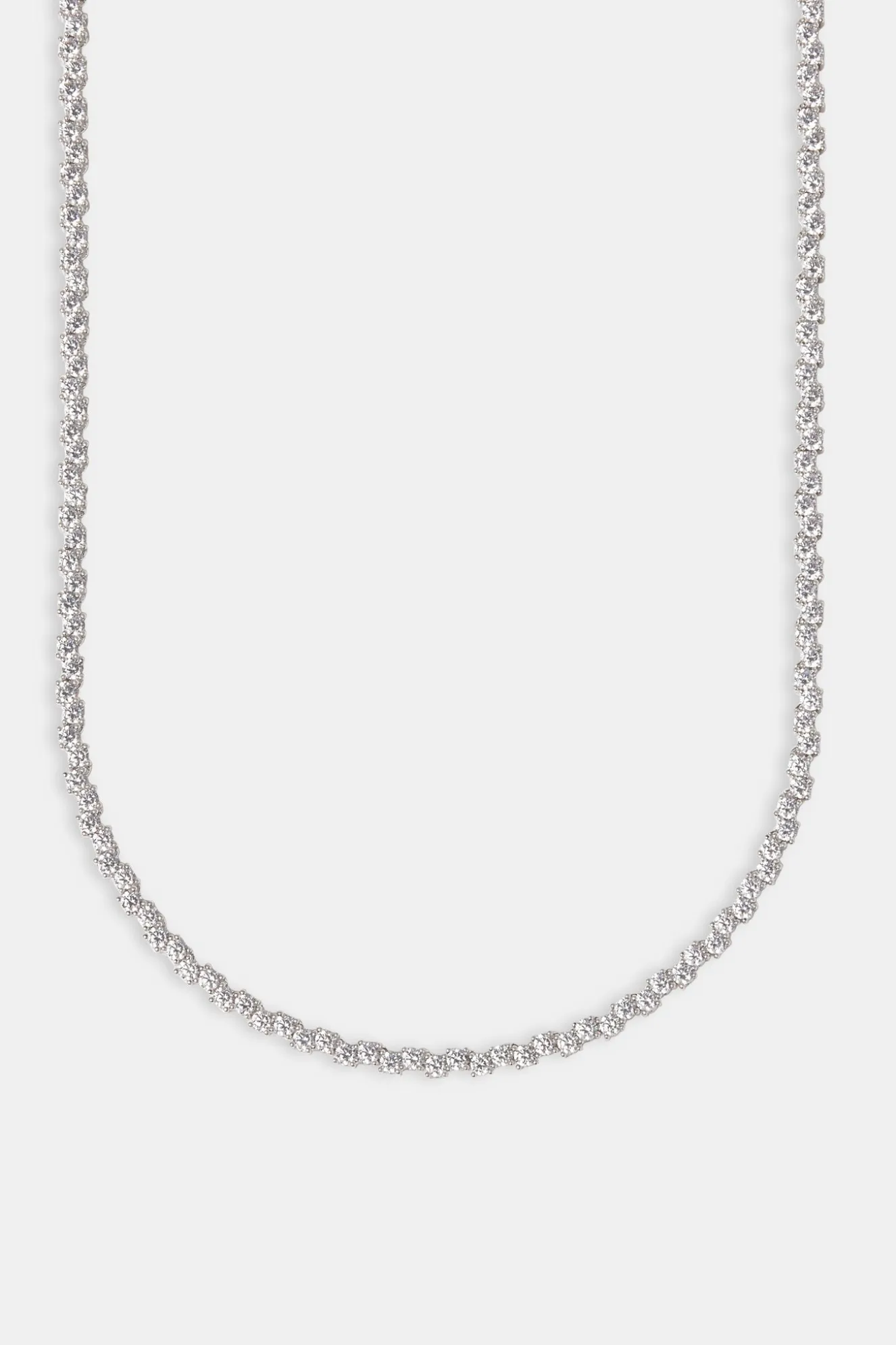 Mixed Square Stone Tennis Chain - 3mm