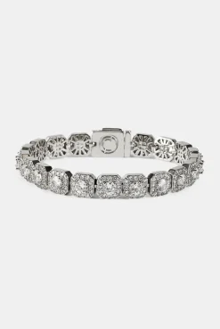 10mm Clustered Tennis Bracelet
