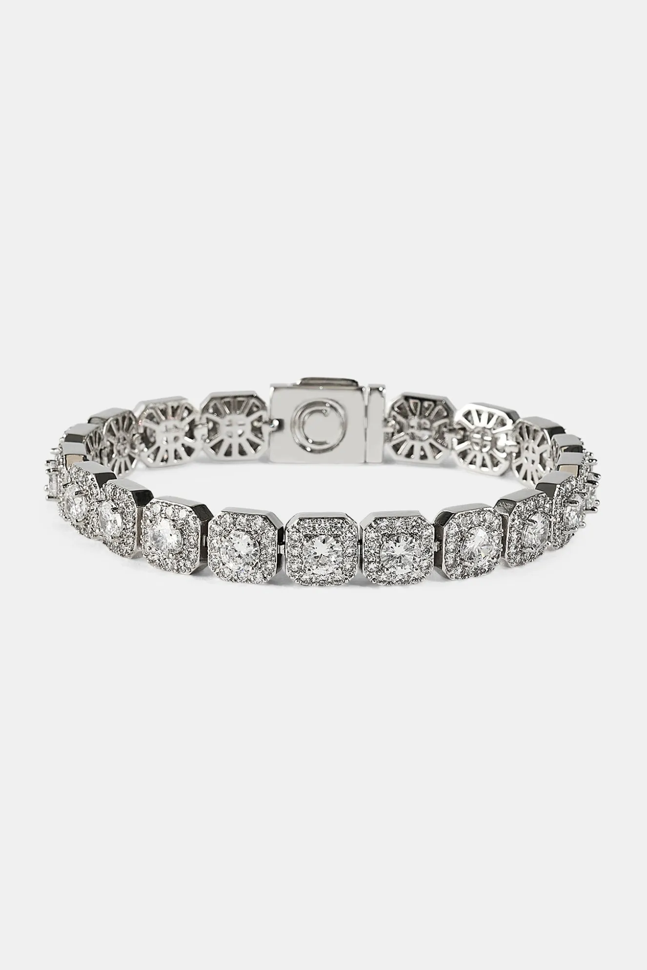 10mm Clustered Tennis Bracelet