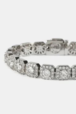 10mm Clustered Tennis Bracelet