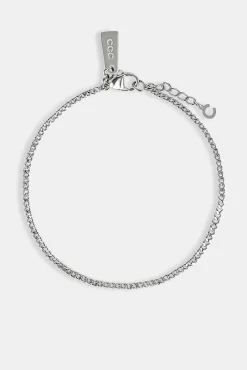 2mm Curb Bracelet - White