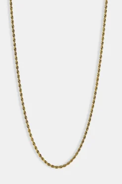 3mm Rope Chain - Gold
