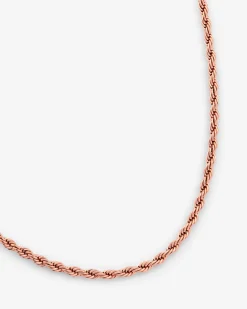 3mm Rope Chain - Rose Gold