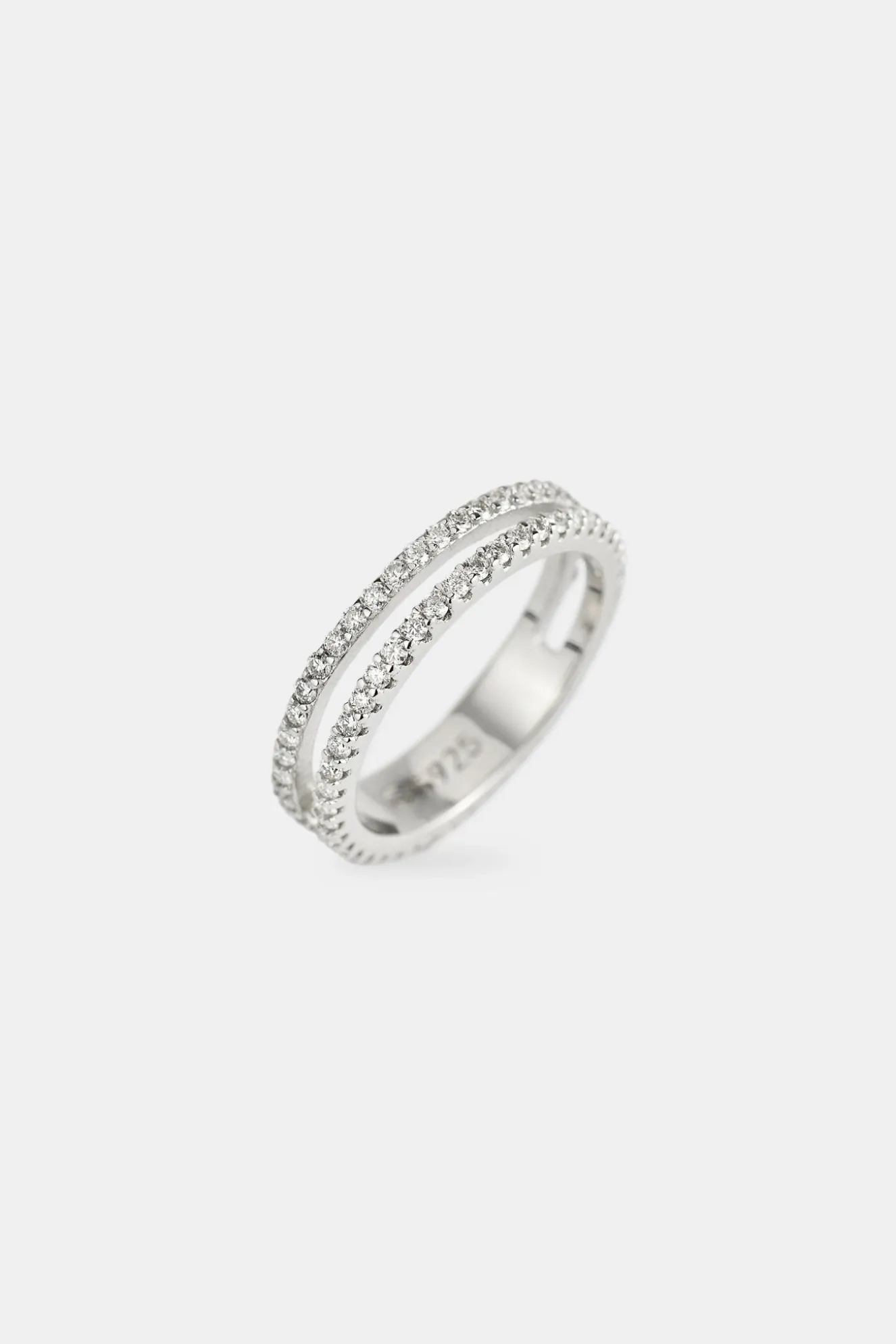 Moissanite Double Row Ring - 5mm