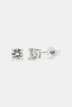 Moissanite 4mm 925 Stud Earrings