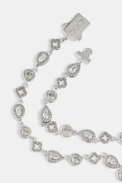 Motif & Clear Gemstone Chain - 6mm