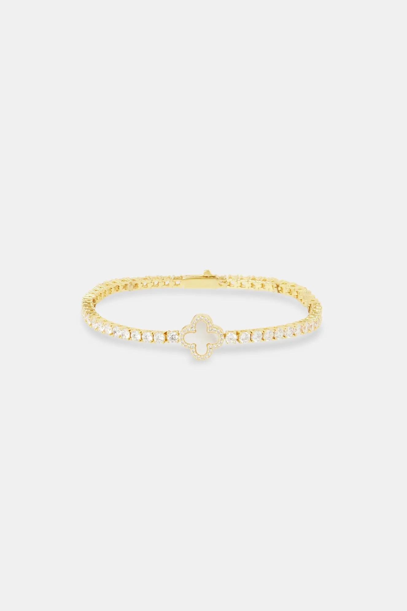 Motif Mother of Pearl Tennis Bracelet - 3mm