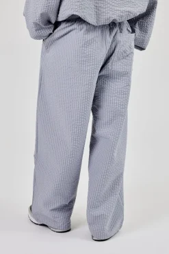 Nylon Check Trouser - Light Grey