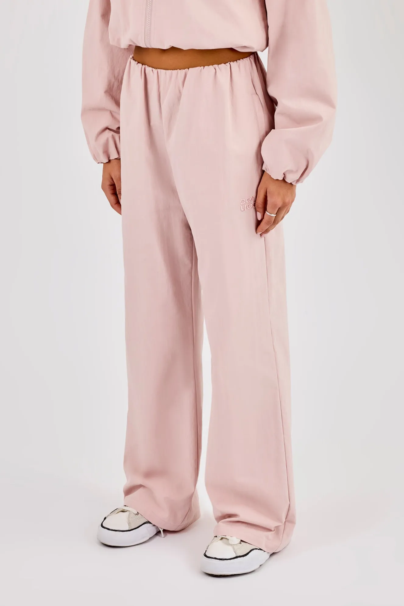 Nylon Waistbandless Jogger - Light Pink