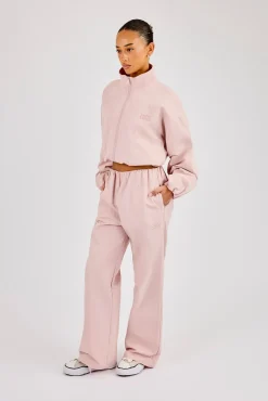 Nylon Waistbandless Jogger - Light Pink