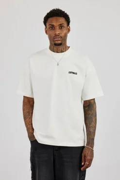 Oversized Rio Graphic Print T-Shirt - Off White