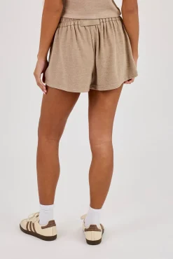 Peached Soft Touch Short - Taupe