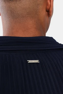Pleated Utility Jacket - Navy