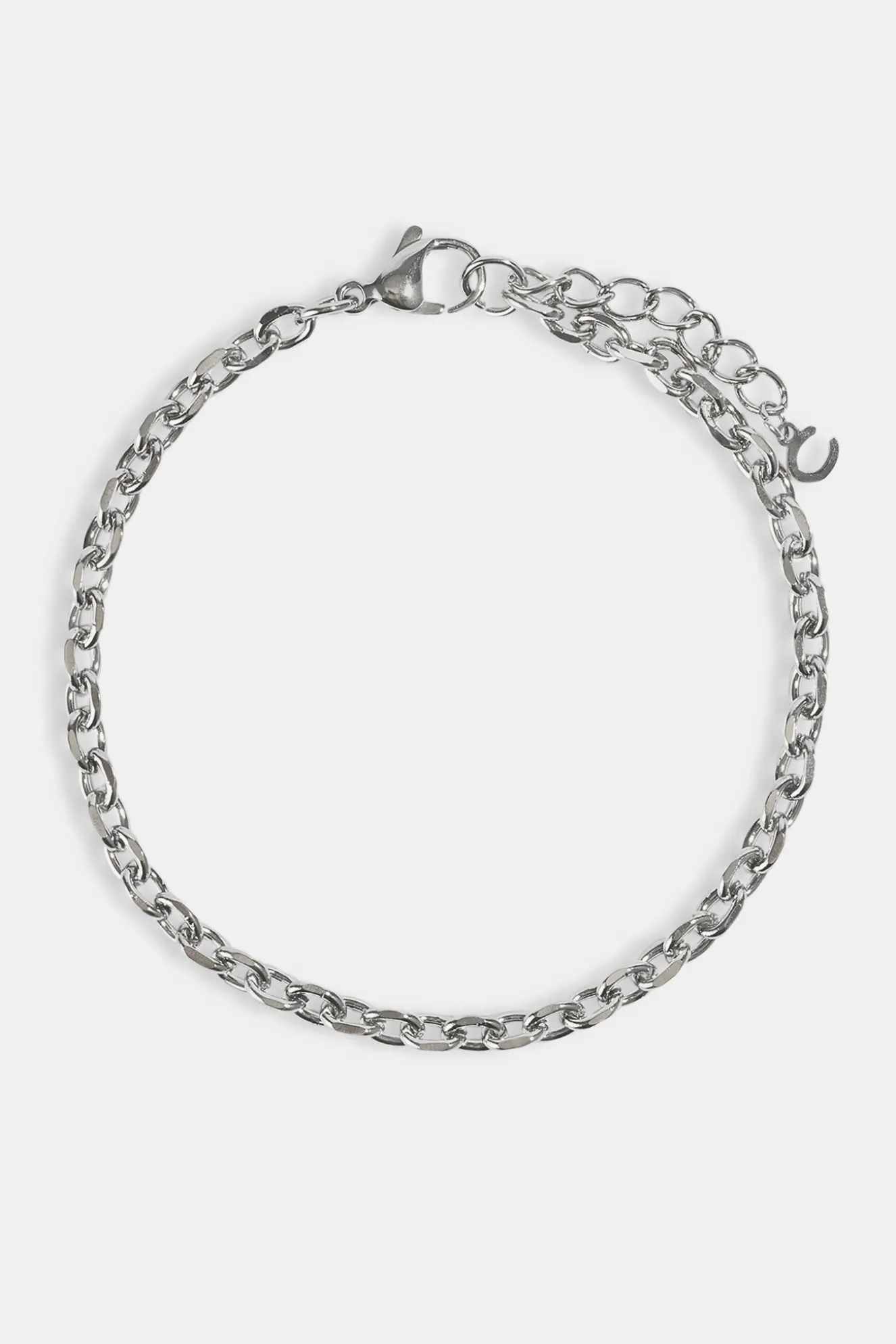 Polished Anchor Bracelet - 5mm - White