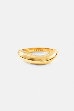 Polished Asymmetrical Band Ring - 5mm