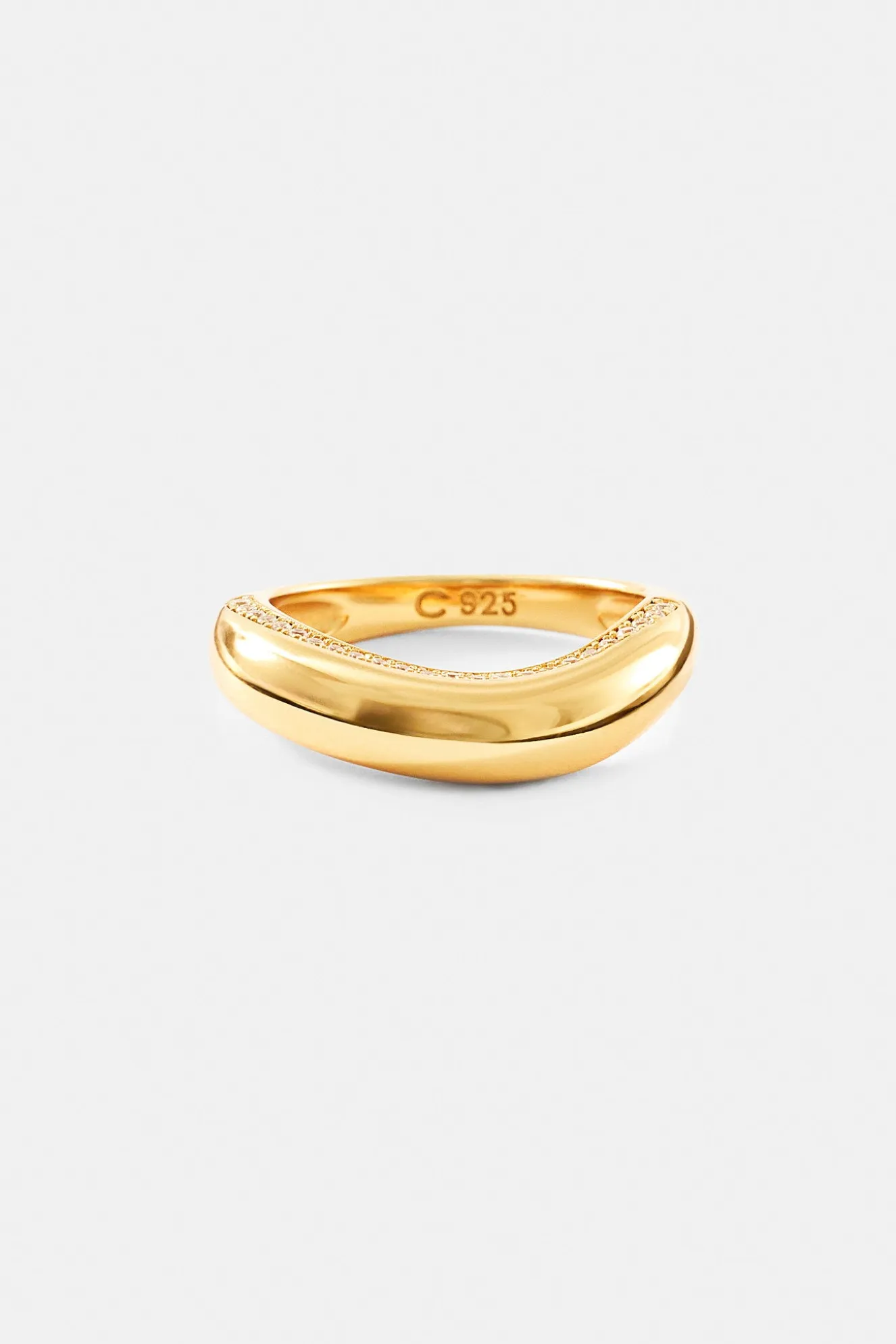 Polished Asymmetrical Band Ring - 5mm
