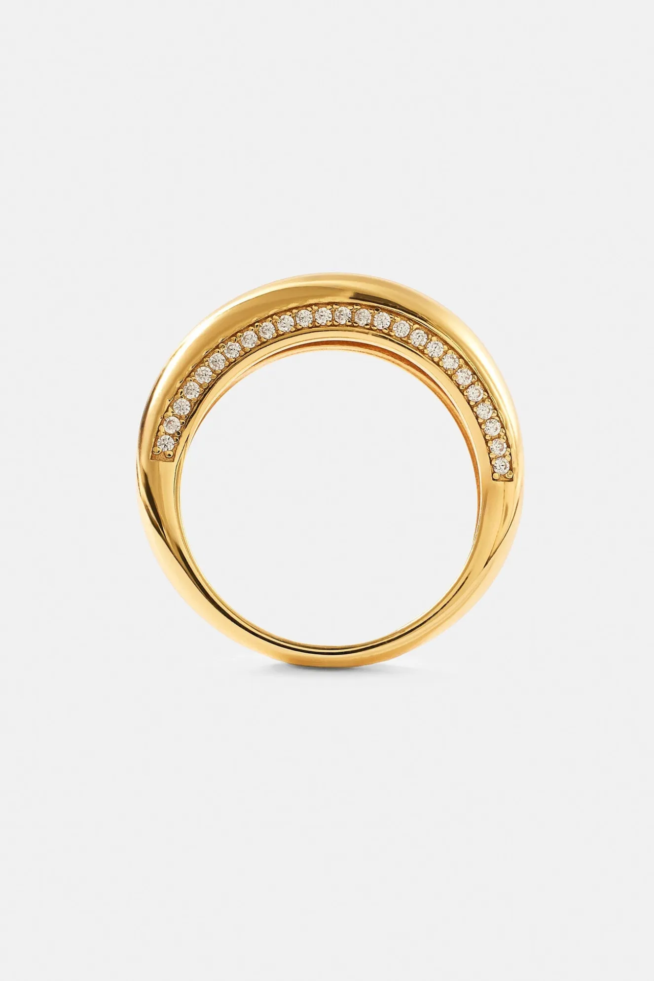 Polished Asymmetrical Band Ring - 5mm