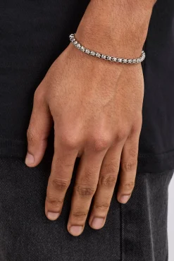 Polished Box Bracelet - 5mm - White