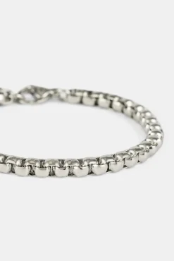 Polished Box Bracelet - 5mm - White