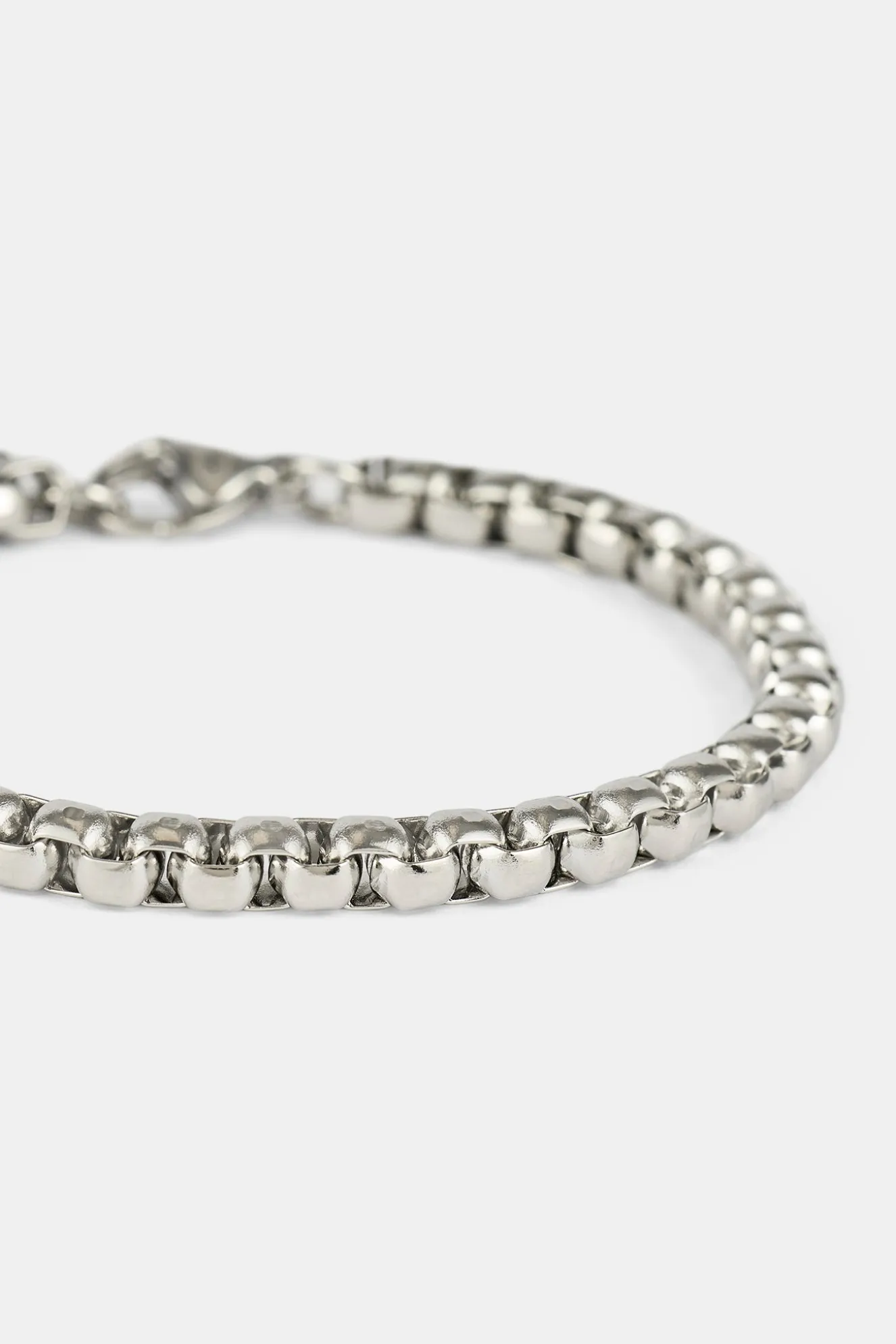 Polished Box Bracelet - 5mm - White