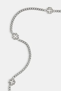 Polished Cross Motif Chain - 6mm - White