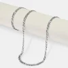 Polished Figaro Bracelet & Chain - 5mm - White