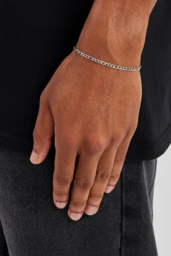 Polished Figaro Bracelet - 3mm