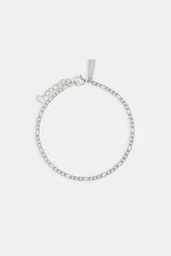 Polished Figaro Bracelet - 3mm