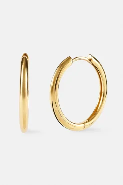 Polished Hoop Earrings - 20mm