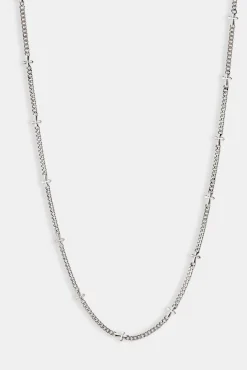 Polished Miami & Cross Chain - 3mm - White