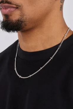 Polished Miami & Cross Chain - 3mm - White