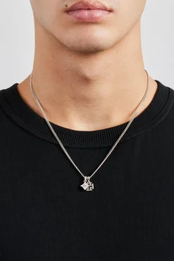 Polished Star & Cross Necklace - 10mm